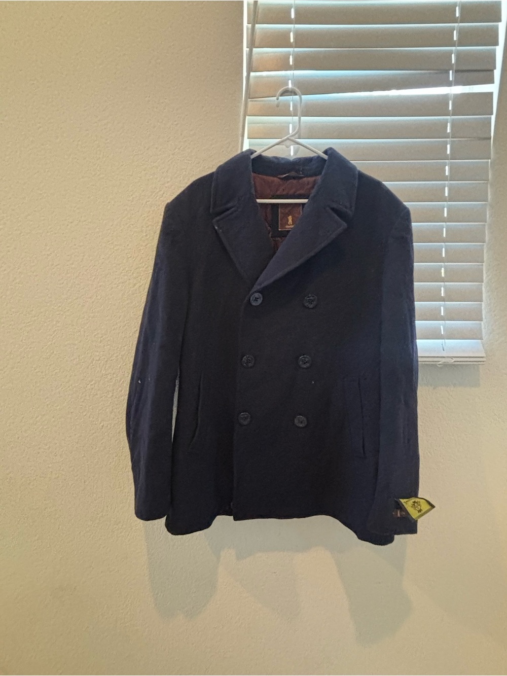 Men's Double-Breasted Peacoat in Navy